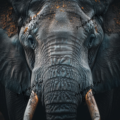 Elephant Art Digital Wallpaper for Desktop Background-image