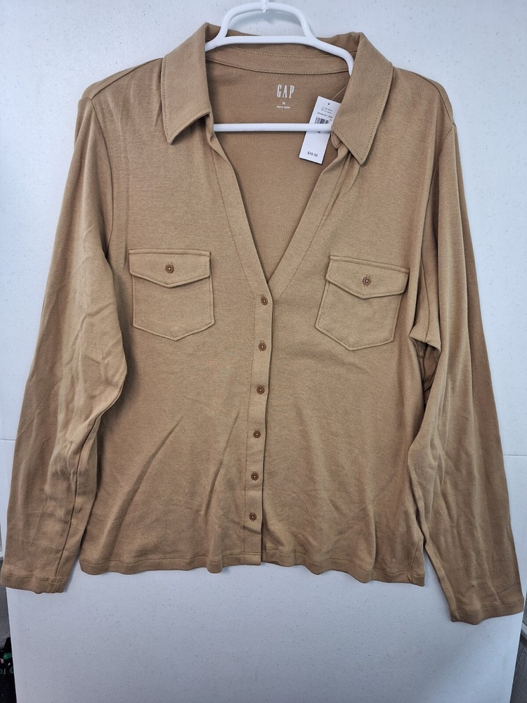GAP Women's XL Mojave Long Sleeve Utility Shirt NWT $49.99 522465