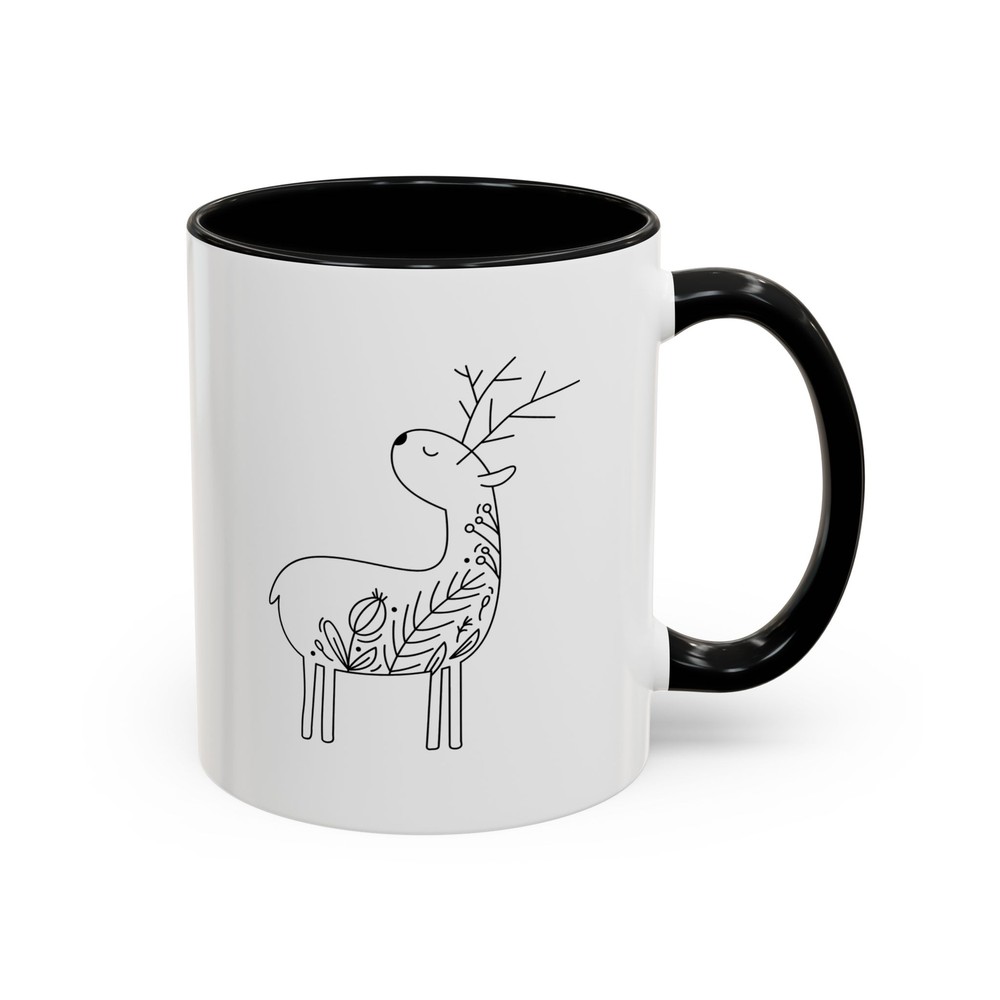 Mug, 'tis the season to be Jolly, Reindeer, Christmas Mug, Holiday Gift, Festive