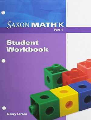 Saxon Math K Workbook Paperback by Larson in Acceptable Condition