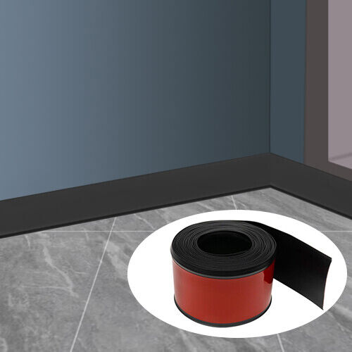 Wall Base Trim Super Strong Peel & Stick Adhesive Back Flexible Self Stick Trim