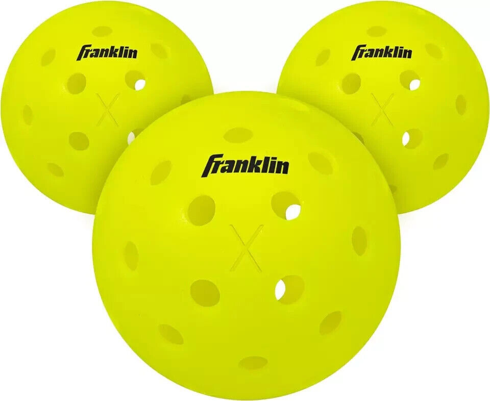Franklin Sports Outdoor Pickleballs - X-40 Pickleball Balls - USA Pickleball