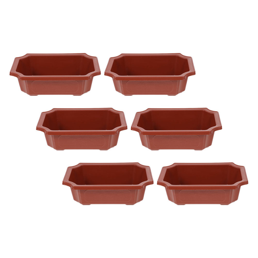 6 Pcs Vegetable Plants Gardening Bonsai Flower Flowerpot Pots for Multipurpose
