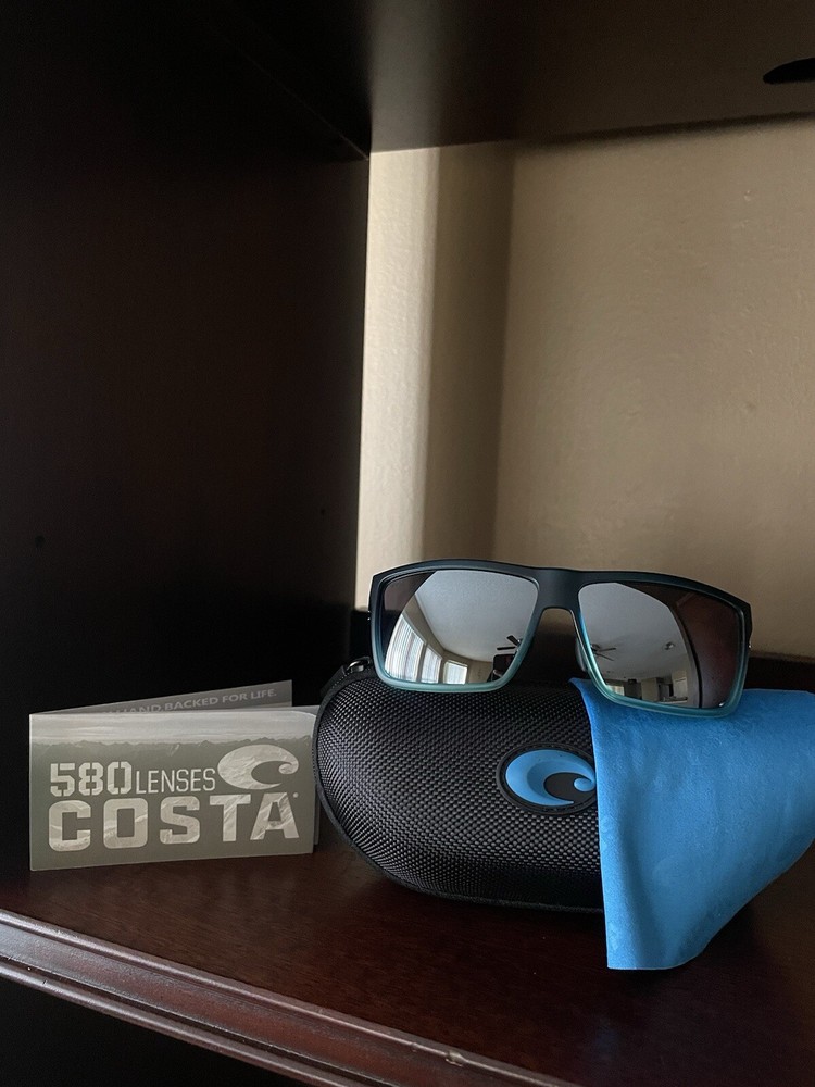 Costa Del Mar Rinconcito Men's Sunglasses - Matte Atlantic Blue/Grey Silver