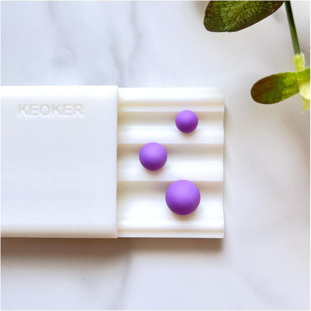 Polymer clay bead roller tool for crafting round beads and clay jewelry