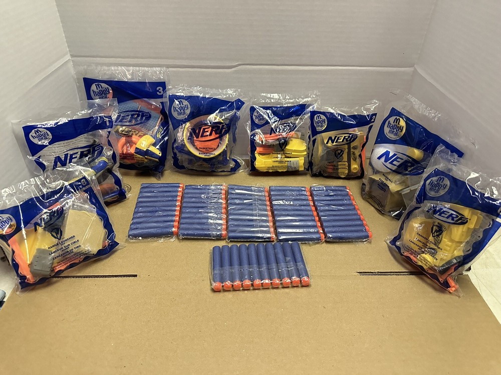 Nerf Sports McDonald’s Happy Meal Toys Set Of 8 NIP