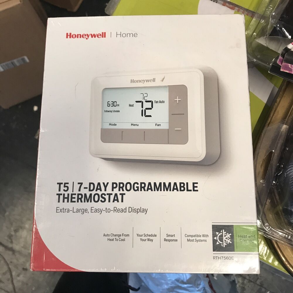 Honeywell Home T5 7-Day Programmable Thermostat with Touchscreen Display(x)