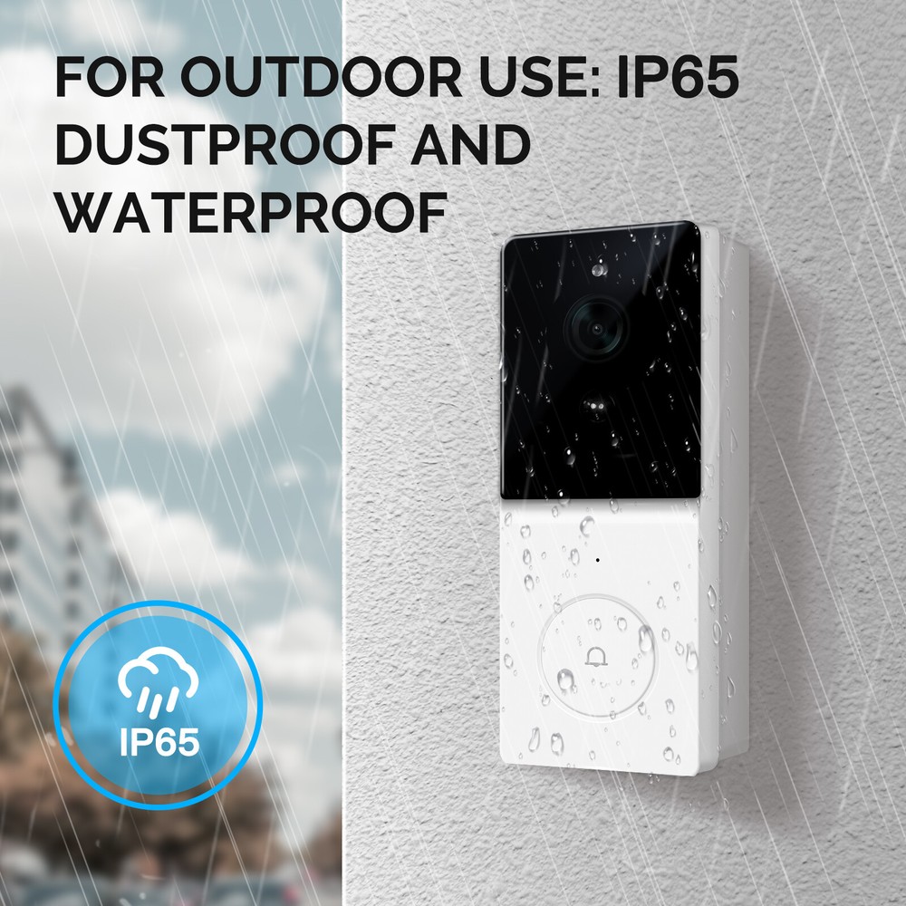 Tuya WiFi Wireless Doorbell with Two-Way Audio and Night Vision