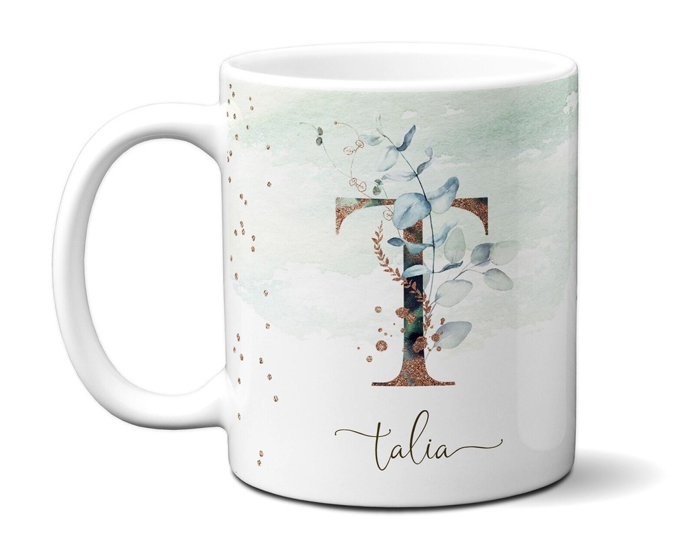 Personalized Letter T Mug Gift For Woman Coworker Colleague Employee From Boss O
