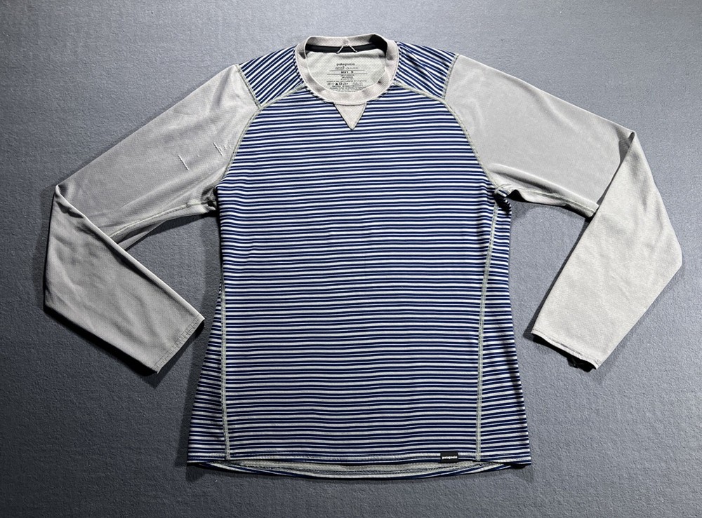 Patagonia Capilene Midweight Baselayer Shirt Men’s M Gray Polartec Gorp