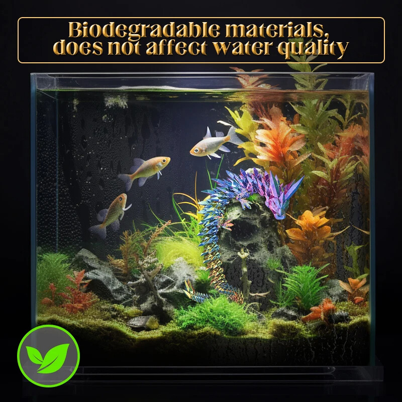 3D Printed Articulated Dragon Dragon Flexible Realistic Made Ornament Toy Model