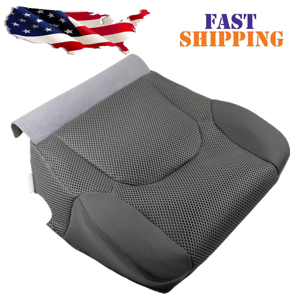 Driver Bottom Cloth Seat Cover Gray /W For 2016 2017 2018 2019 Nissan Frontier