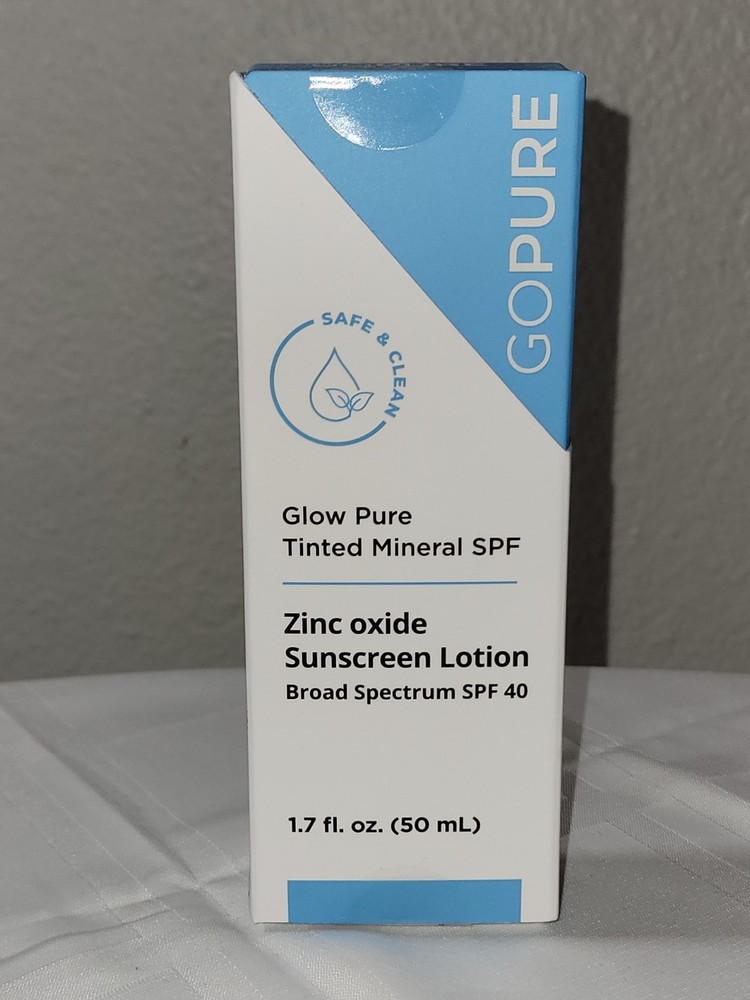 GoPure Glow Tinted Mineral SPF 40 Sunscreen 1.7oz New Sealed Exp 06/2026