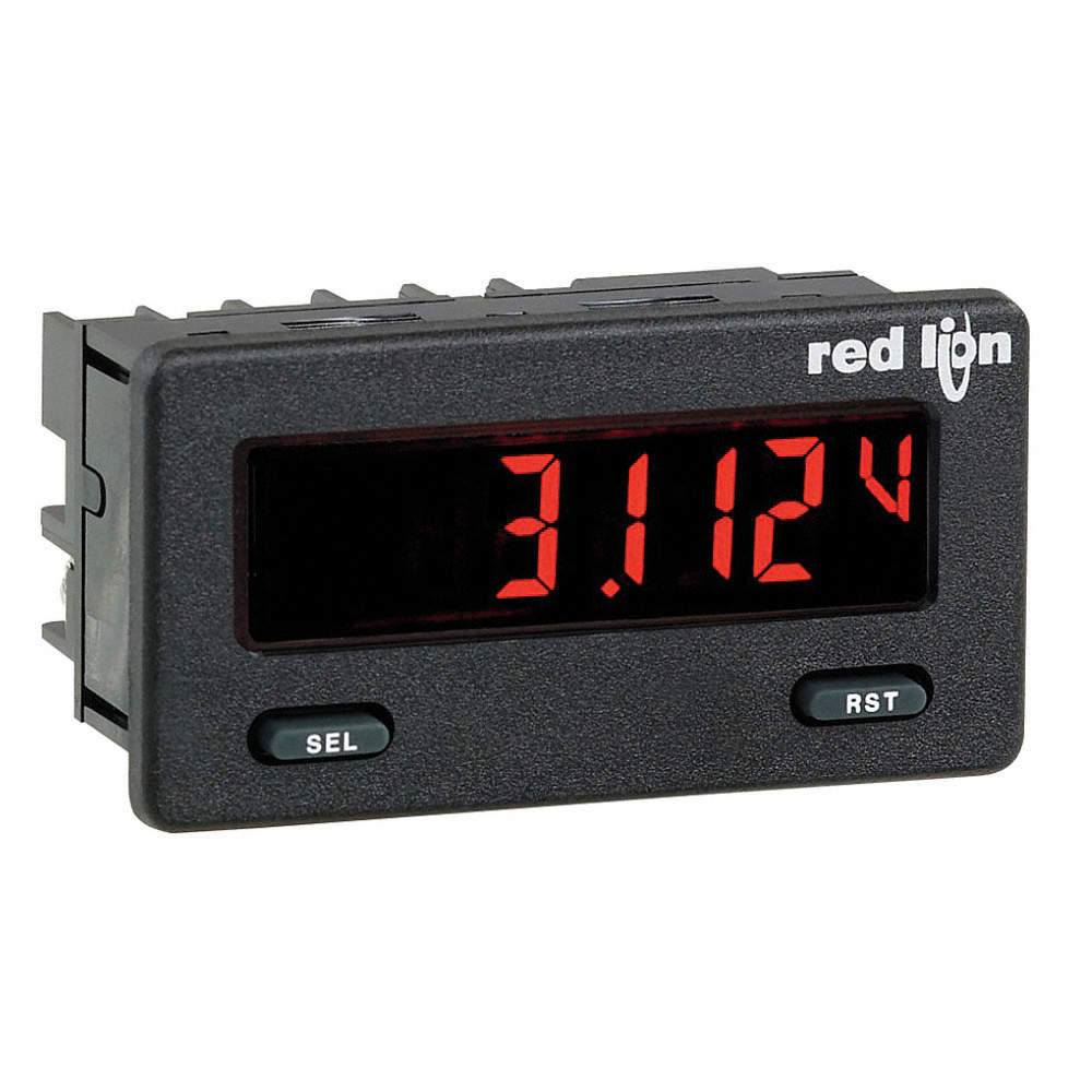 RED LION CUB5PB00 Digital Panel Meter with Red/Green LCD Display, CUB5P 793J47