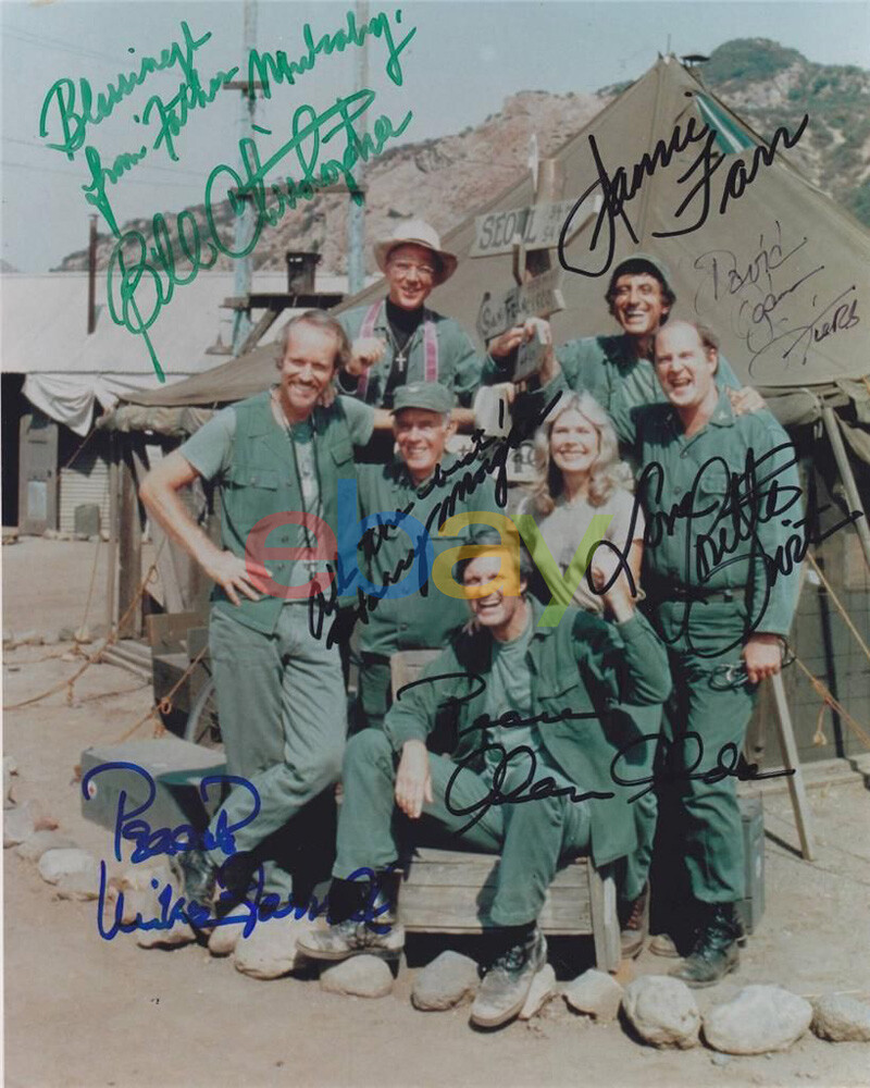 MASH Cast Photo 8x10 Autographed Signed reprint