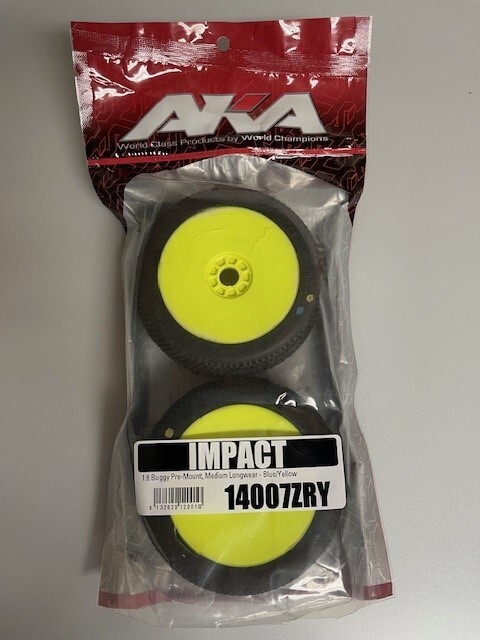 1:8 IMPACT Buggy Pre-Mount Medium Longwear Blue Yellow Off-Road RC Car