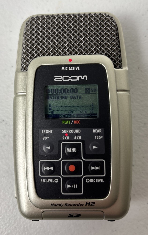 Zoom H2 Handy Recorder Digital MP3 Stereo 4 Channel Music Tuner  & SD Card 🎙️