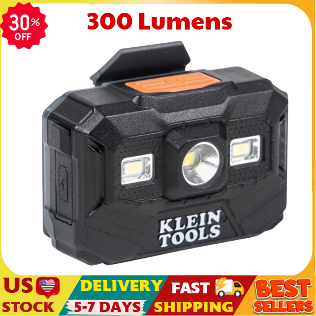 klein Tools 56062 Rechargeable LED Headlamp / Worklight, 300 Lumens