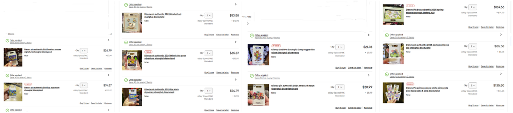 18 Shanghai Disneyland Items in Customer Order  -image