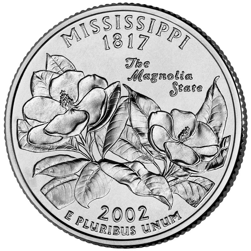 2002-D - Mississippi - U.S. State Quarter- UNC from US Mint