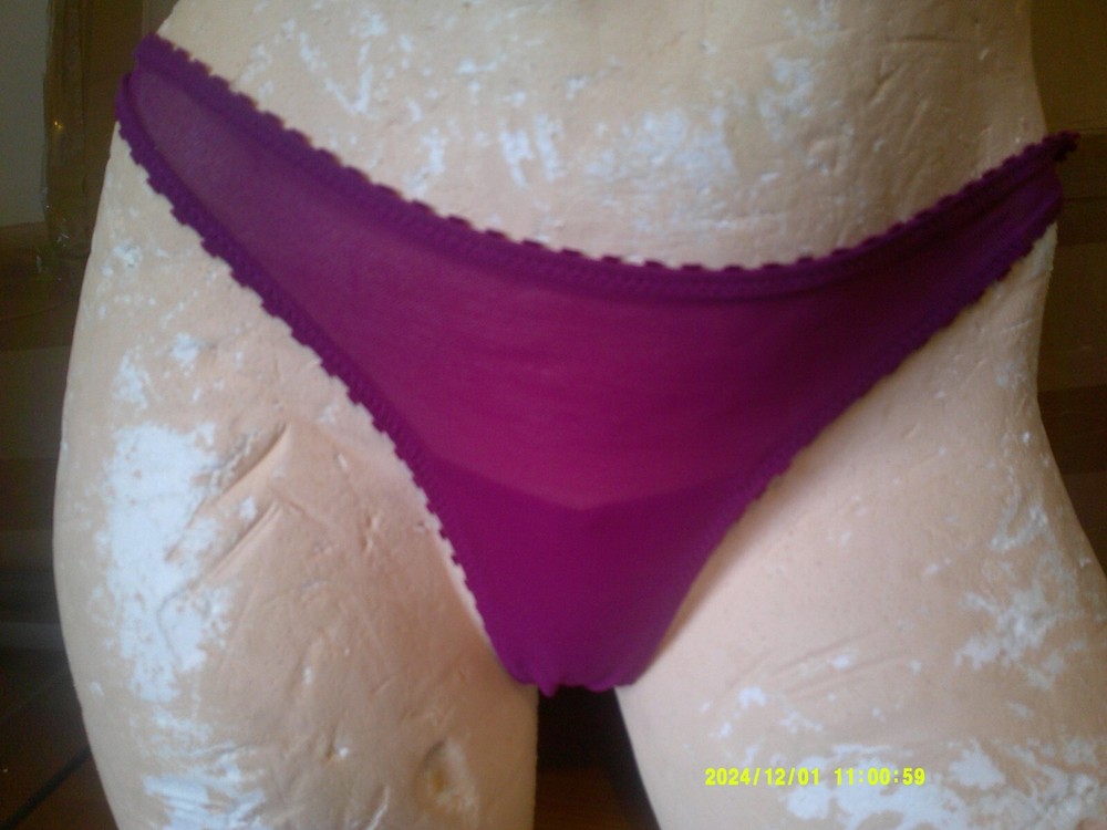 UK Size 10  - New Huit Lingerie 'Muse' Thong Rose UK Size 10 (USA S)