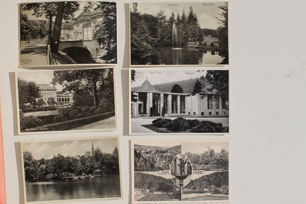 26391 6 Old Photo Ak From Bad Elster Moritzquelle Albertpark Badeplatz 1937