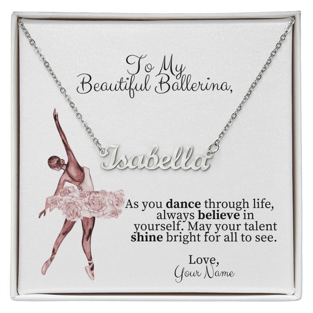 Custom Dance Name Necklace with Your Choice of Style-image