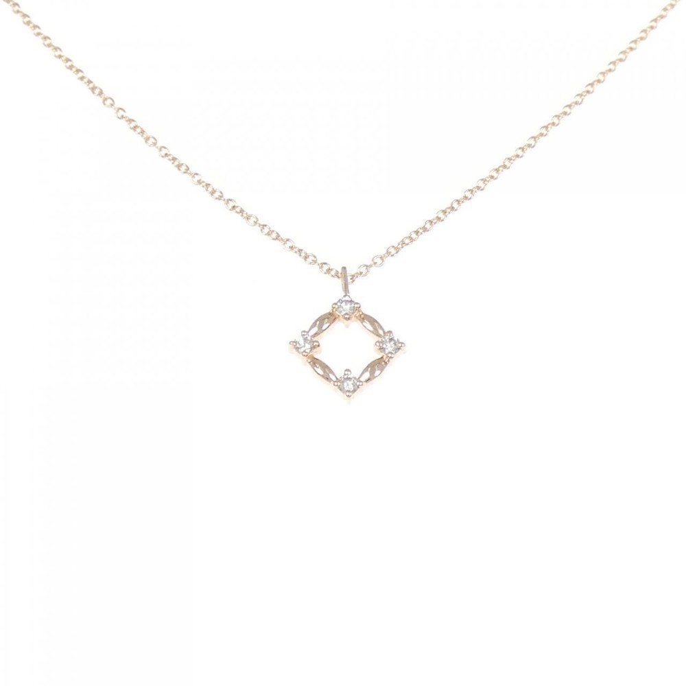 Authentic K10PG Diamond Necklace  #260-006-908-7691