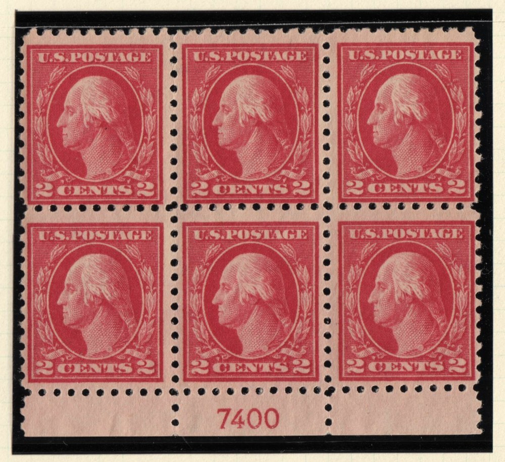 1914 SC 425 MNH full fresh OG plate block of 6 stamps