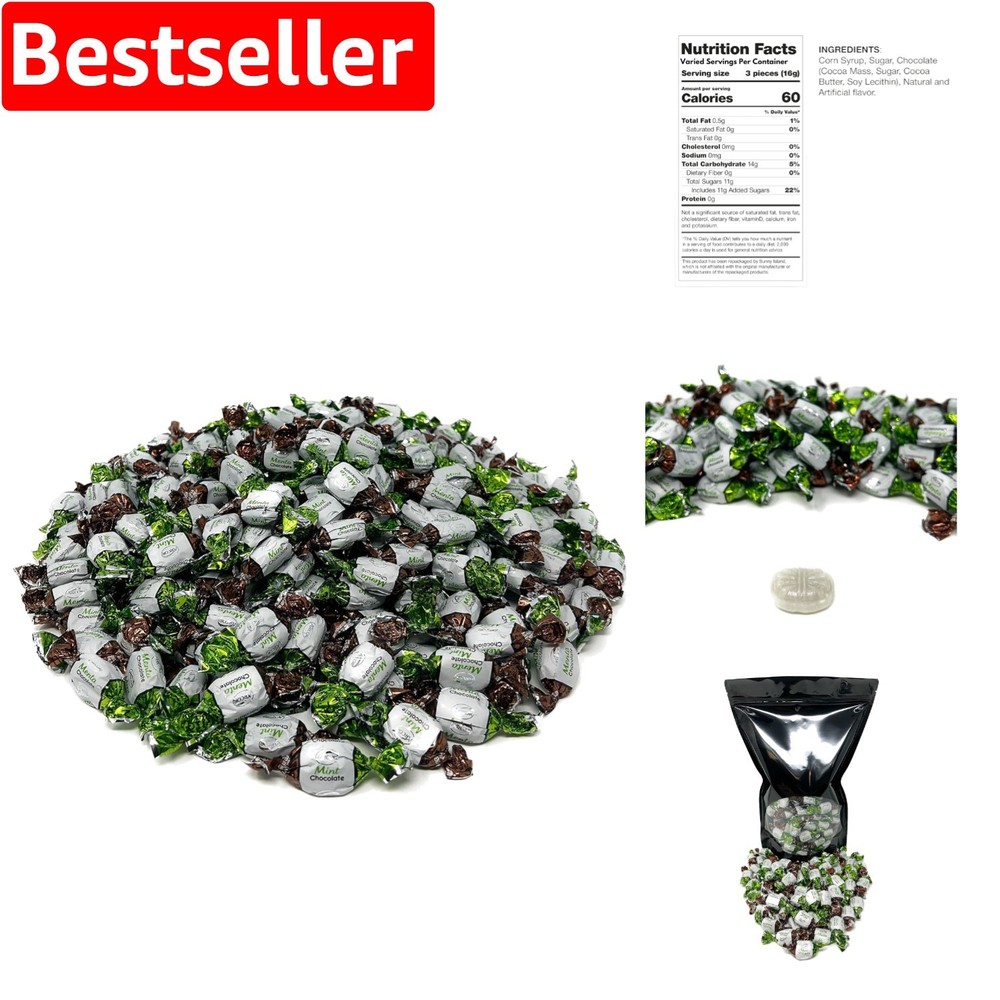 Creamy Chocolate Filled Mints Bulk 3 Lbs After Dinner Treat