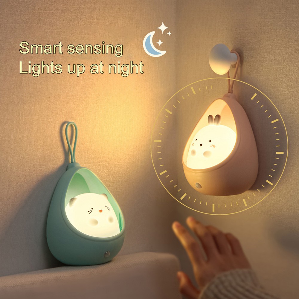 Cartoon LED Hanging Night Light with Motion Sensor Illumination  