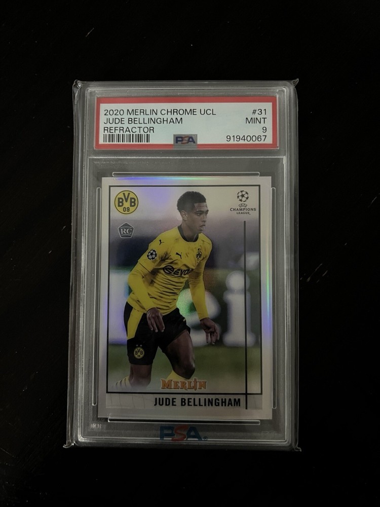 2020 Merlin Chrome UCL Jude Bellingham Refractor #31  MINT PSA 9