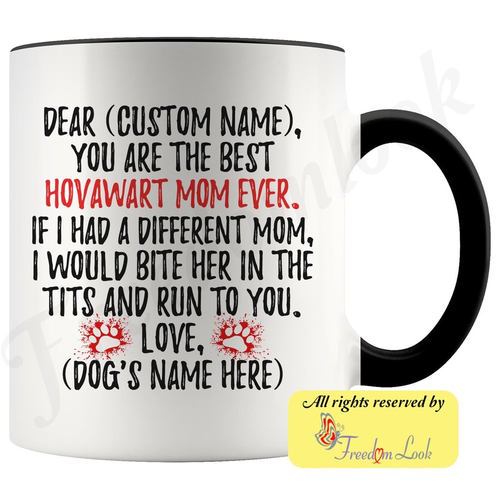 Personalized Hovawart Dog Mom Coffee Mug, Hovie Dog Owner Women Gift