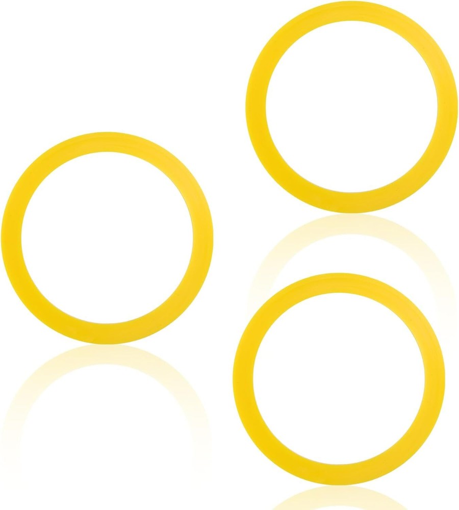 3pcs Durable Silicone Toilet Tank Flush Valve Seal Kit for Leak-Free Performance