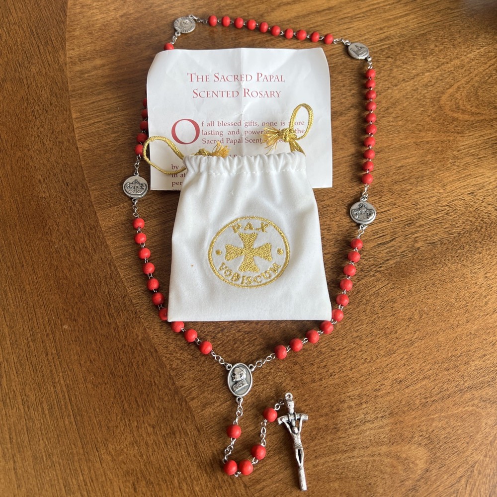 📿 Handmade Catholic Rosary with Papal Crucifix and Blessed Beads-image