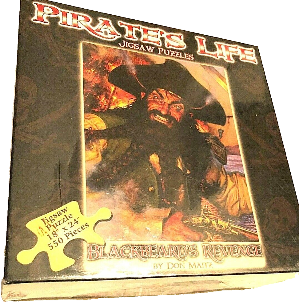 PIrate's Life Blackbeard's Revenge 550 Piece Puzzle Don Maitz 18