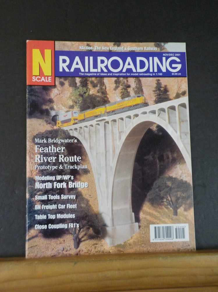 N Scale Railroading 2001 November December BN Freight Car Fleet North Fork Bridg