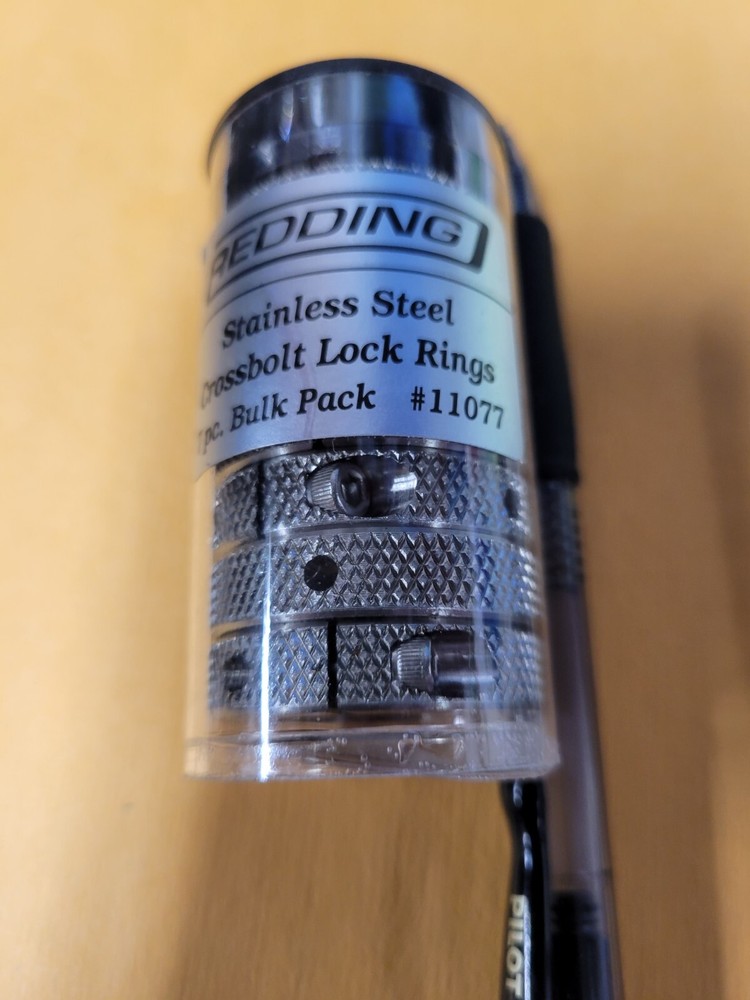 Redding SS Crossbolt Lock Rings 7 packaged in bulk