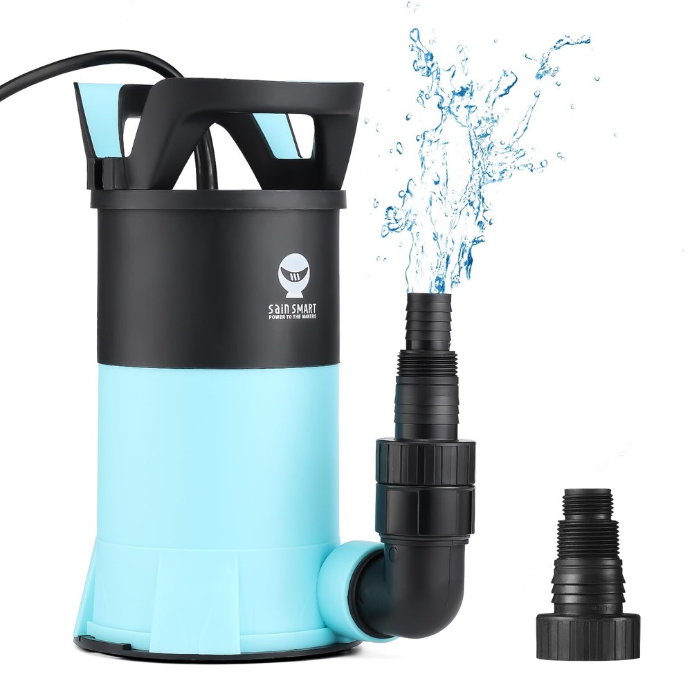 Sump Pump 1.15HP Submersible Water Pump, Thermoplastic Portable Utility Pump ...