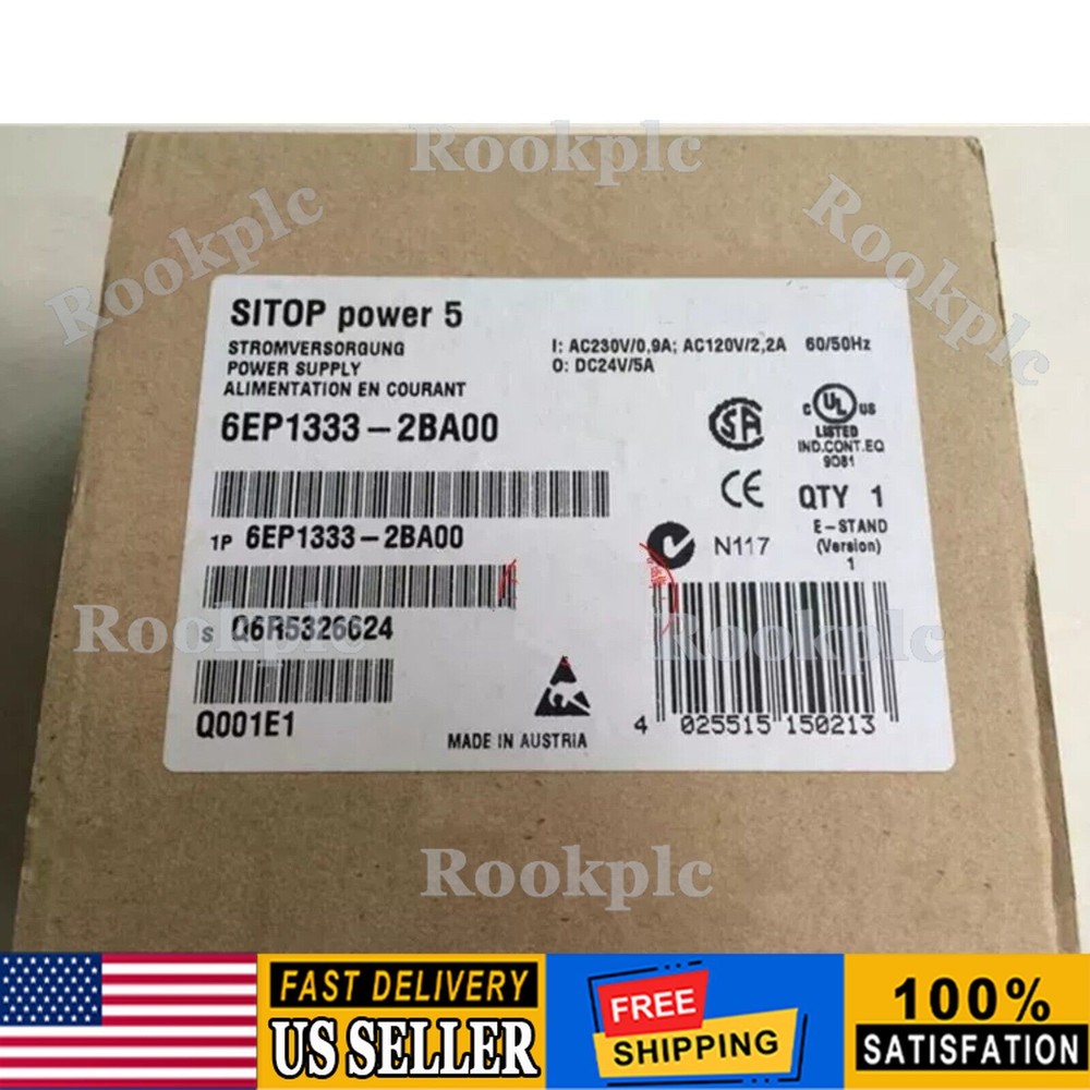 New Siemens 6EP1333-2BA00  SITOP Power 5 Stabilized Power Supply 6EP1 333-2BA00