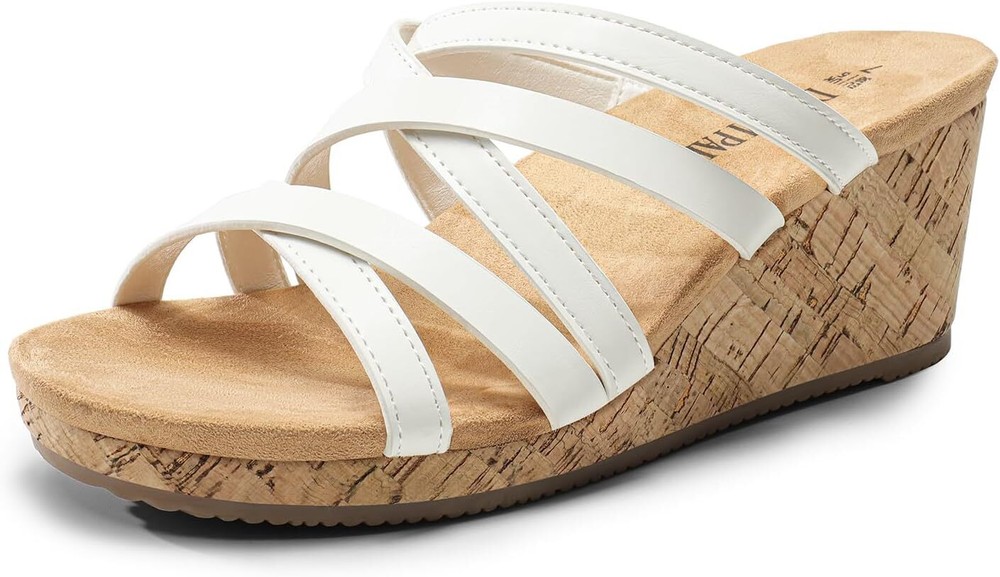 Dream Pairs Women’s Comfort Cork Wedge Sandals for Casual Summer Style