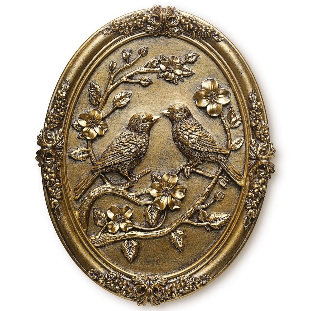 Vintage Bird Wall Sculpture,Antique Wall Decor,Retro Art Birds Sculpture,Hand...