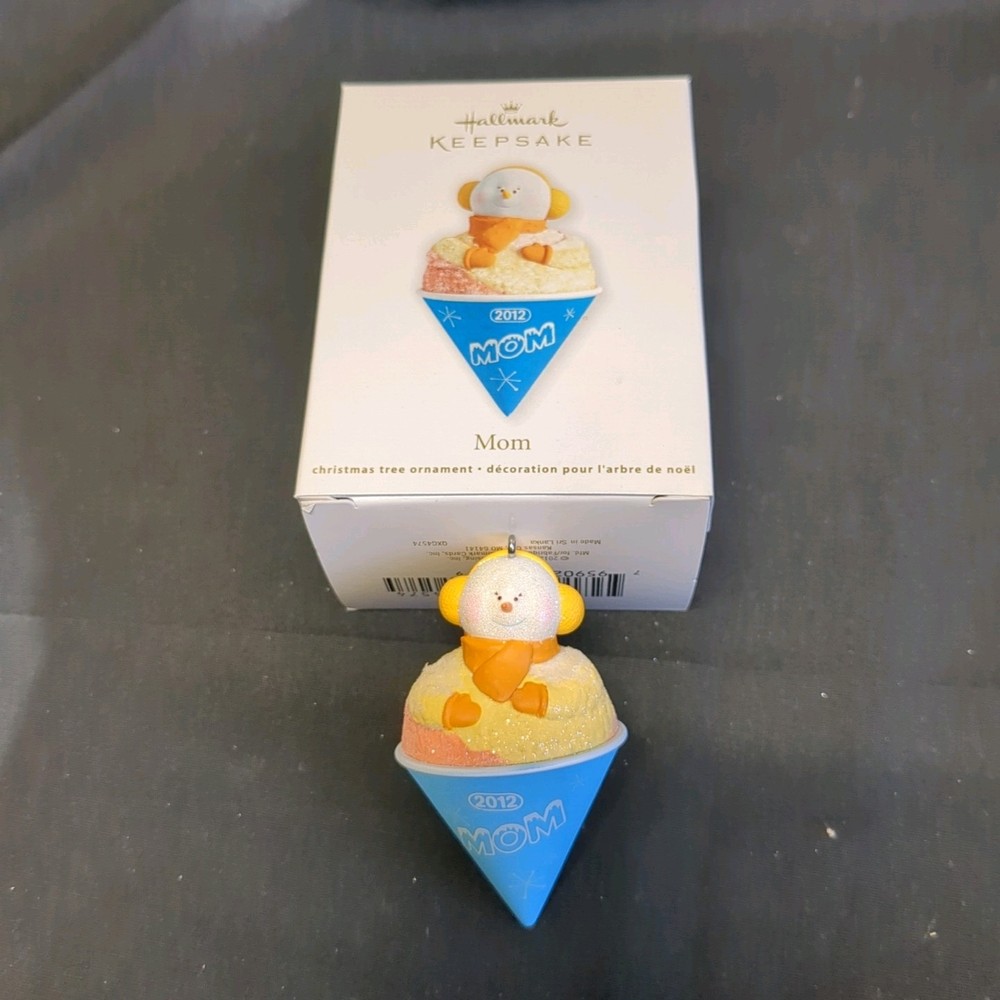 Hallmark Keepsake Mom Ornament Snow Cone 2012 New in Box #04574