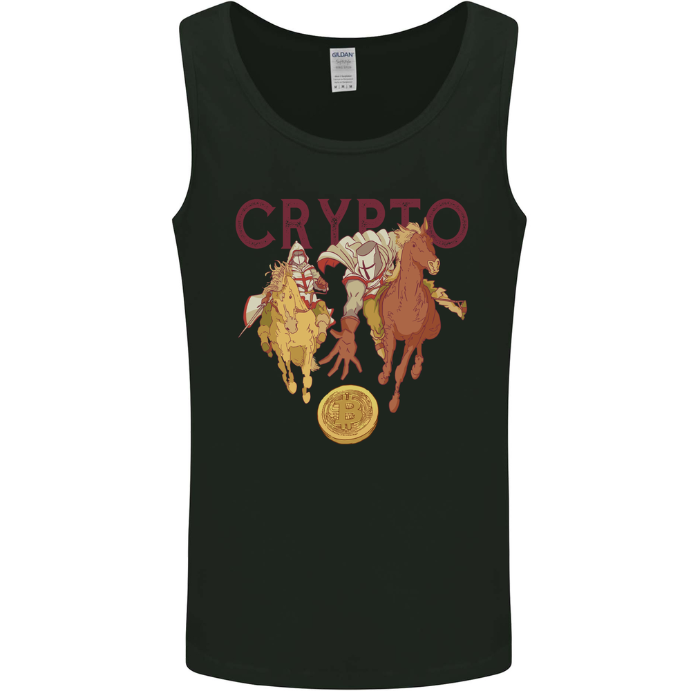 Crypto Crusader Bitcoin Cryptocurrency Mens Vest Tank Top-image