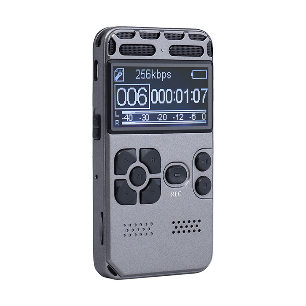 8GB Rechargeable LCD Voice Recorder with MP3 Playback