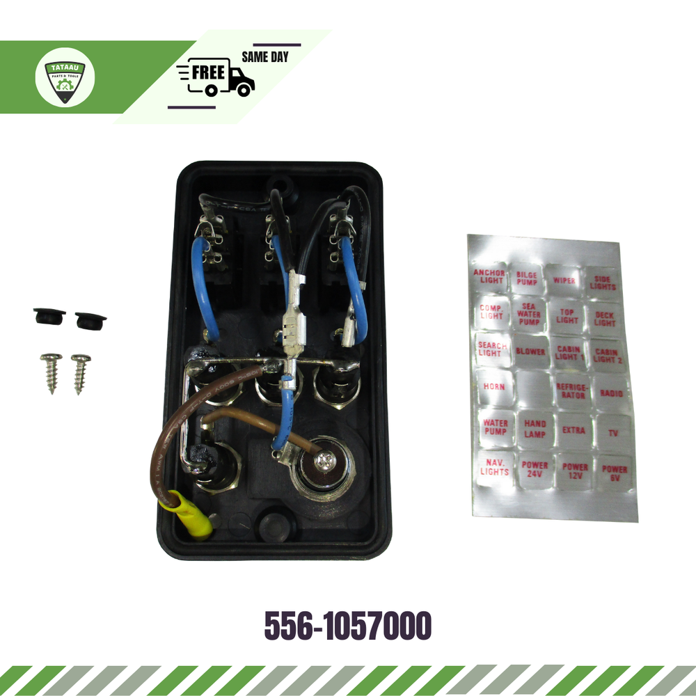 556-10570-00 Fits All Boat Marine Hardware Switch Panel 12V 15A Waterproof