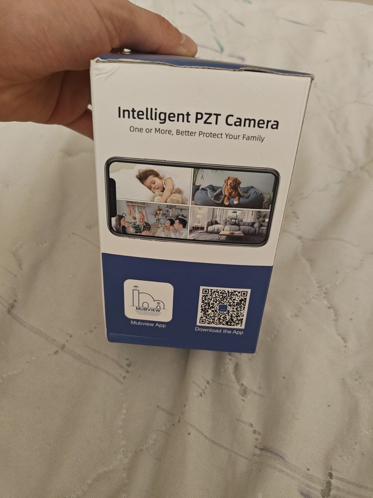 Mubview PK320 White Indoor Wi-Fi Smart PTZ Security Camera with Wired Connectivity