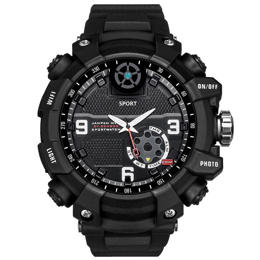 Wi-Fi P2P Sports Wrist Watch Camera App 2.6K HD 32GB Live View Video