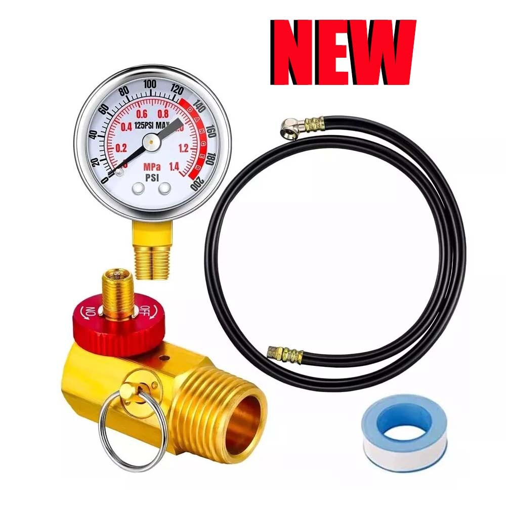 Air Tank Valve Kit with Gauge Air Tank Repair Kit with 2