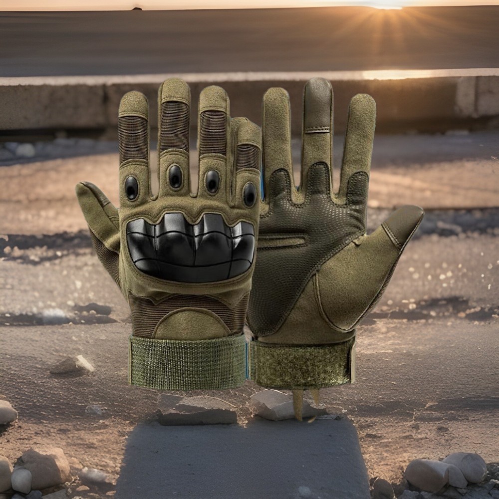 Full Finger Tactical Gloves – Military Army Airsoft Paintball Combat Gear/Size L